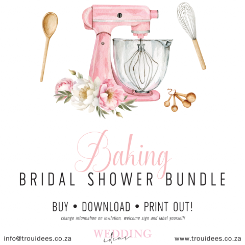 Baking Bridal Shower Stationery